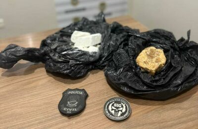 Imagem da notícia Polícia encontra mais de meio quilo de drogas enterradas em terrenos baldios em Chapadão do Sul
